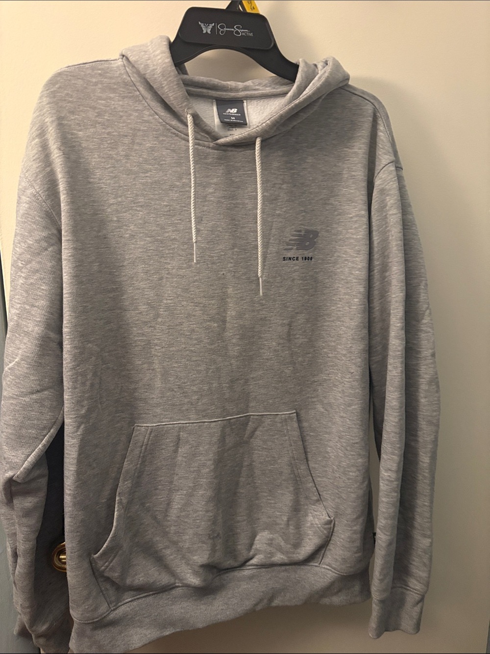 New Balance Heather Gray Pullover Hoodie